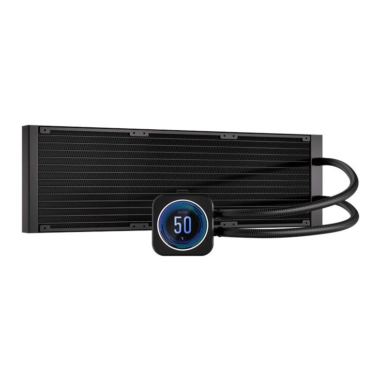 Water Cooler Corsair Icue H170i Elite LCD XT, RGB, 420mm, Preto, CW-9060076-WW