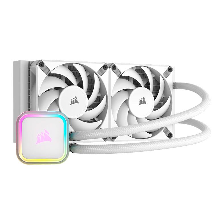 Water Cooler Corsair Icue H100i RGB Elite, 240mm, Branco, CW-9060078-WW