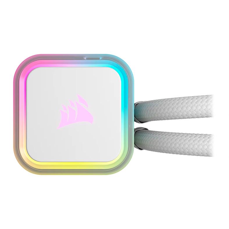 Water Cooler Corsair Icue H100i RGB Elite, 240mm, Branco, CW-9060078-WW