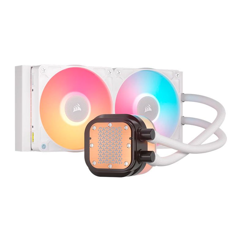 Water Cooler Corsair Icue Link Titan 240 RX, RGB, 240mm, Branco, CW-9061025-WW