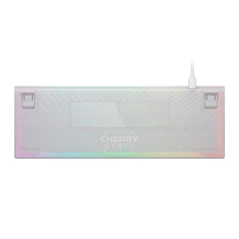 Teclado Mecanico Cherry Xtrfy K5V2, RGB, Switch Cherry MX2A Red, USB, Branco, CX-K5V2-RGB-CPT-TPWHITE-R-US