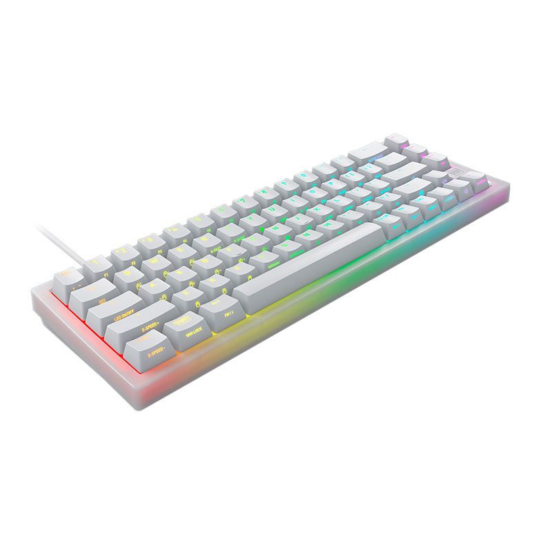Teclado Mecanico Cherry Xtrfy K5V2, RGB, Switch Cherry MX2A Red, USB, Branco, CX-K5V2-RGB-CPT-TPWHITE-R-US