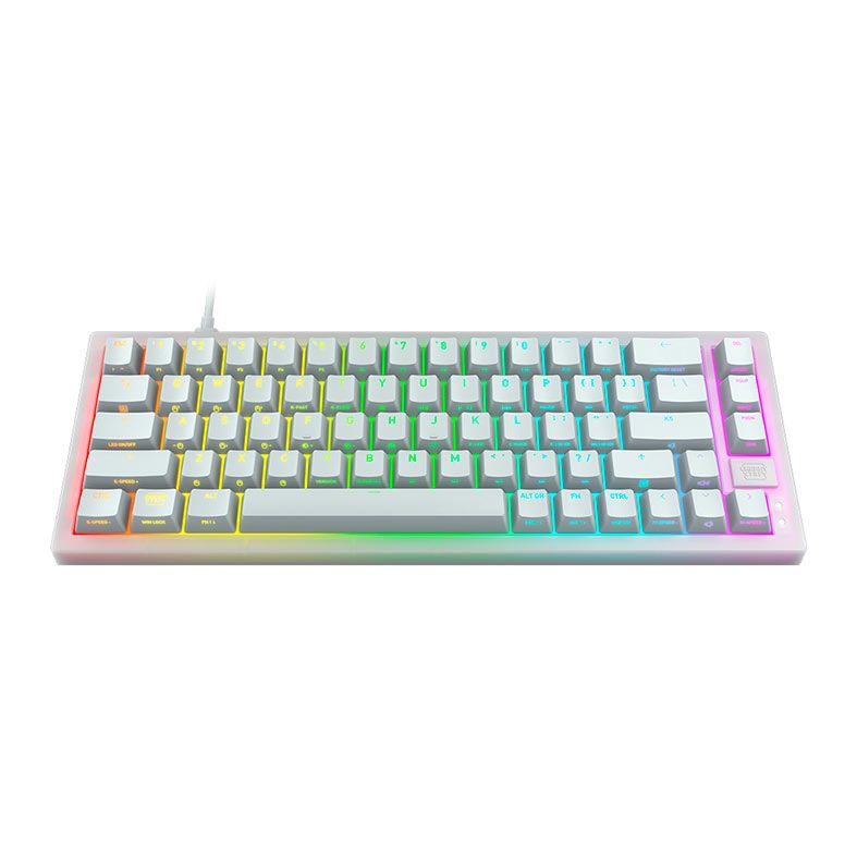 Teclado Mecanico Cherry Xtrfy K5V2, RGB, Switch Cherry MX2A Red, USB, Branco, CX-K5V2-RGB-CPT-TPWHITE-R-US