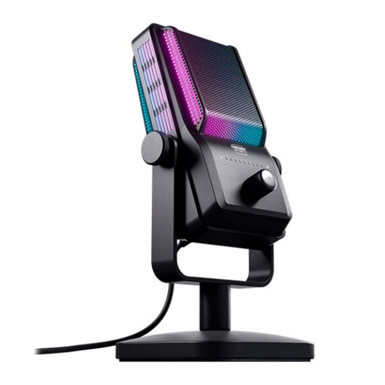 Microfone Condensador Cherry Xtrfy NGALE R, RGB, USB, Preto, CX-NGALE-R-RGB-BLACK
