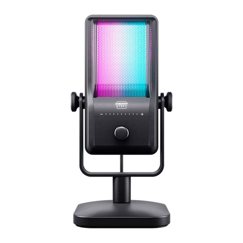 Microfone Condensador Cherry Xtrfy NGALE R, RGB, USB, Preto, CX-NGALE-R-RGB-BLACK
