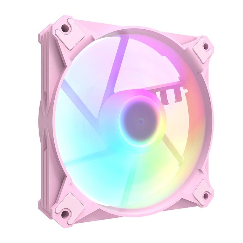 Kit Ventoinhas Aigo Darkflash CX6, RGB, 5x120mm, Rosa, CX6-5IN1-PK