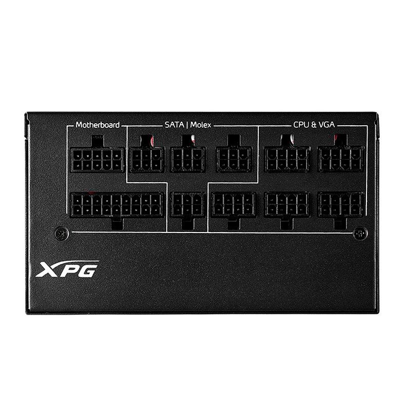 Fonte XPG Cybercore, 1000w, 80 Plus Platinum, Full Modular, Preto, CYBERCORE1000P-BKCBR