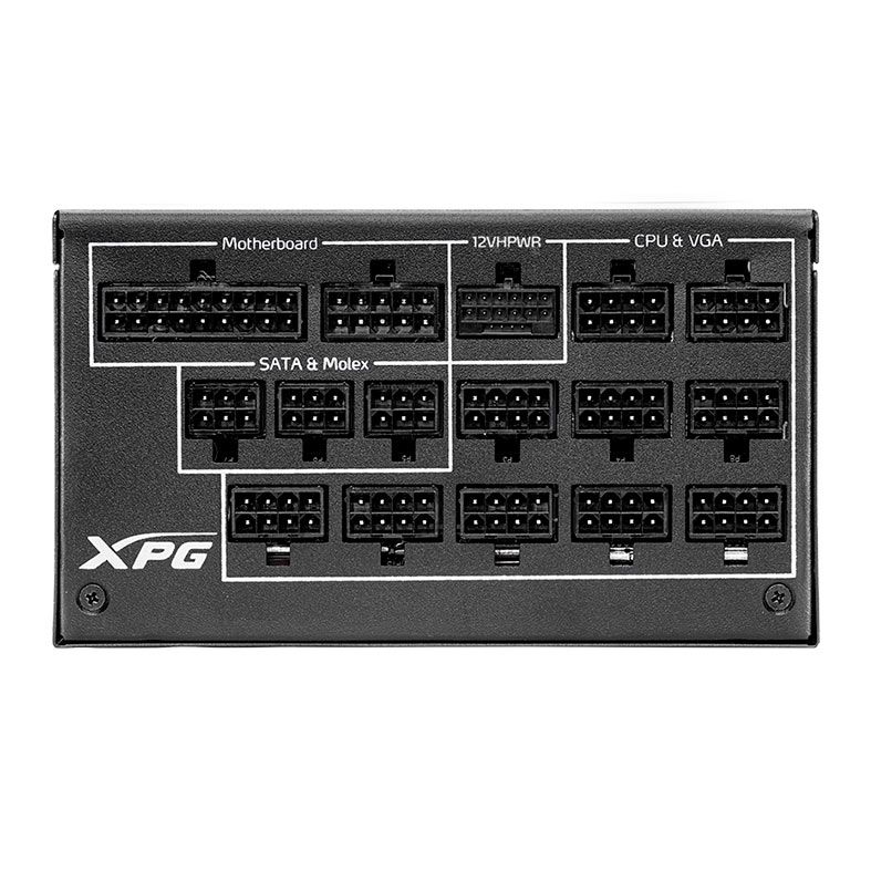 Fonte XPG Cybercore II, 1300W, Full-Modular, 80 Plus Platinum, Preto, CYBERCOREII1300P-BKCBR
