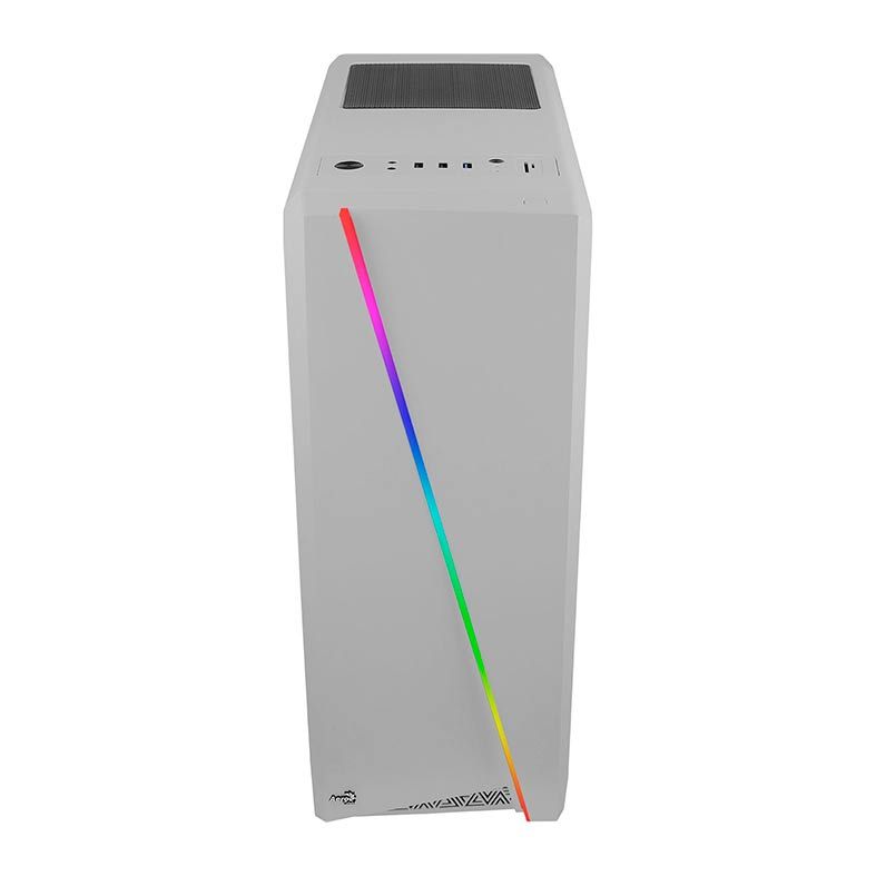 Gabinete AeroCool Cylon Branco RGB Lateral Acrilico