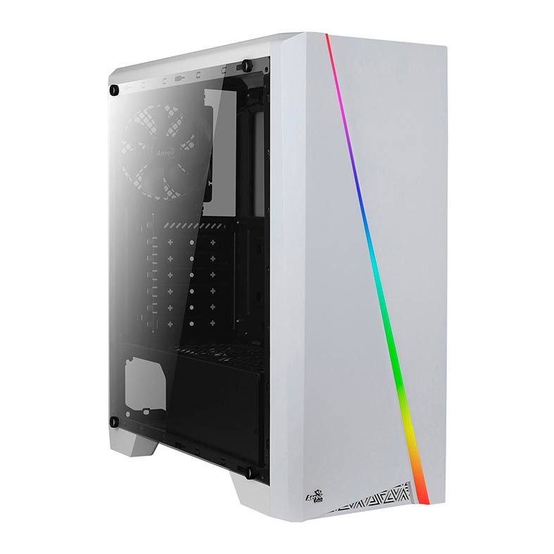 Gabinete AeroCool Cylon Branco RGB Lateral Acrilico