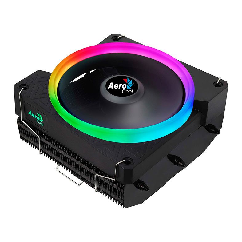 Cooler para Processador Aerocool Cylon 3H, ARGB, 120mm, Preto, CYLON3H-ARGB