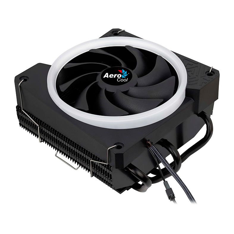 Cooler para Processador Aerocool Cylon 3H, ARGB, 120mm, Preto, CYLON3H-ARGB