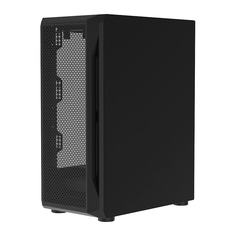Gabinete Gamer Alseye Cystal, Mid-Tower, Lateral de Vidro, Preto, CYSTAL-BK