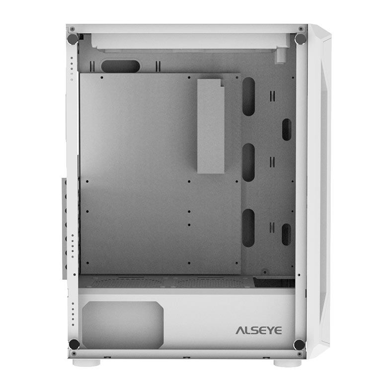 Gabinete Gamer Alseye Cystal, Mid-Tower, Lateral de Vidro, Branco, CYSTAL-WH