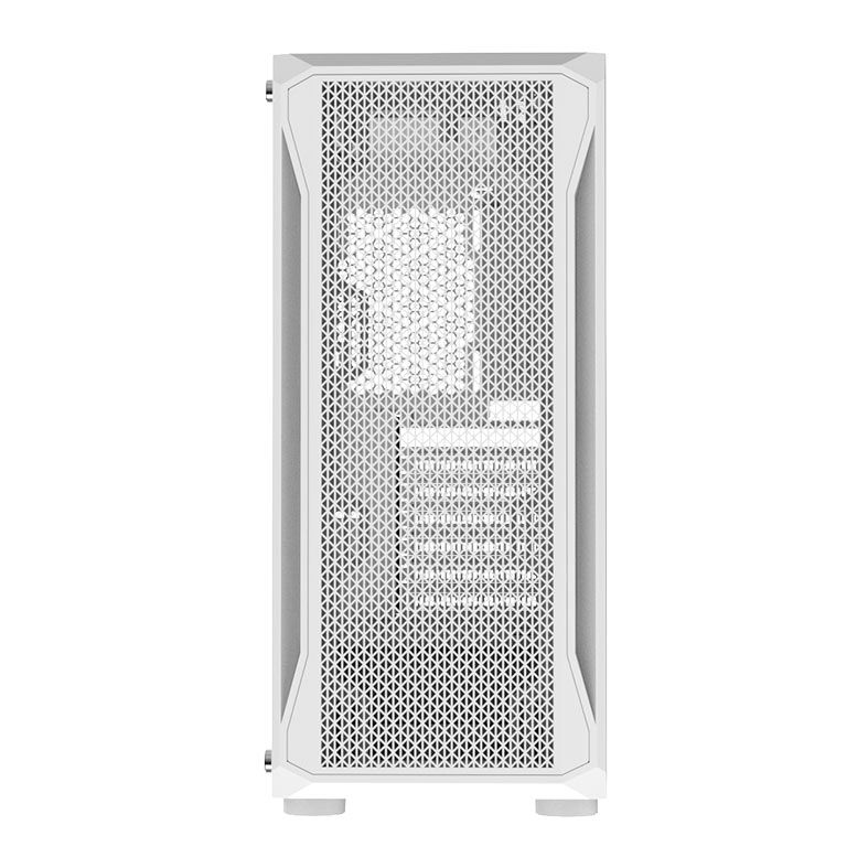 Gabinete Gamer Alseye Cystal Mid Tower Lateral De Vidro Branco