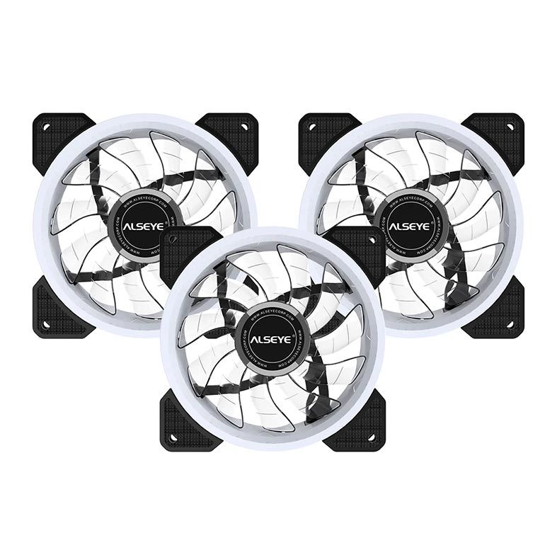 Kit Ventoinhas Alseye D-Ringer RGB 3x120mm, D-RINGER 3xFANS
