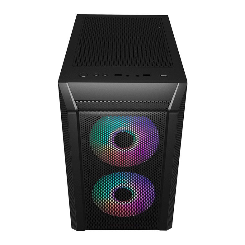 Gabinete Gamer 1STPlayer D3, Mid-Tower, Lateral de Vidro, Preto, D3-BK