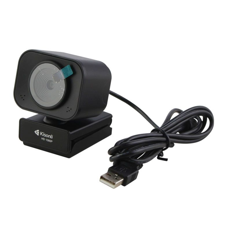 PRE VENDA - Webcam Kisonli D4-1080, 1080p, USB, Preta, D4-1080