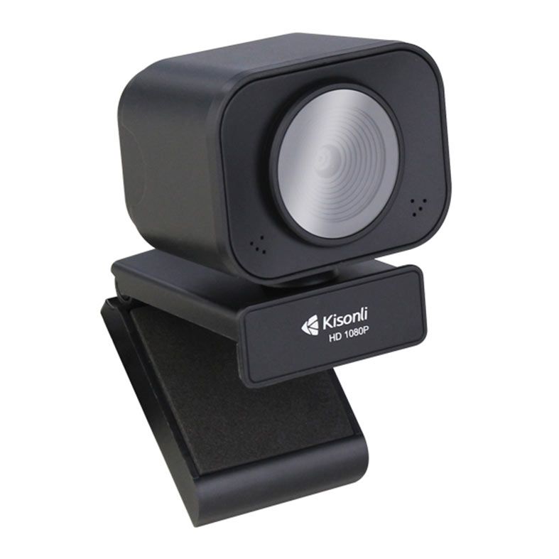 PRE VENDA - Webcam Kisonli D4-1080, 1080p, USB, Preta, D4-1080