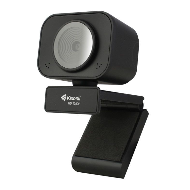 PRE VENDA - Webcam Kisonli D4-1080, 1080p, USB, Preta, D4-1080