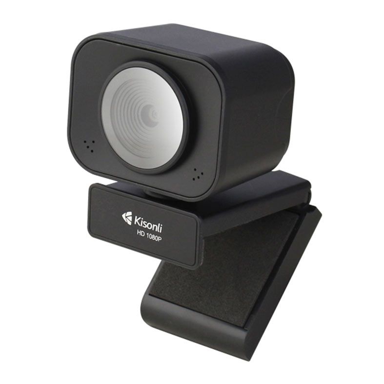 PRE VENDA - Webcam Kisonli D4-1080, 1080p, USB, Preta, D4-1080