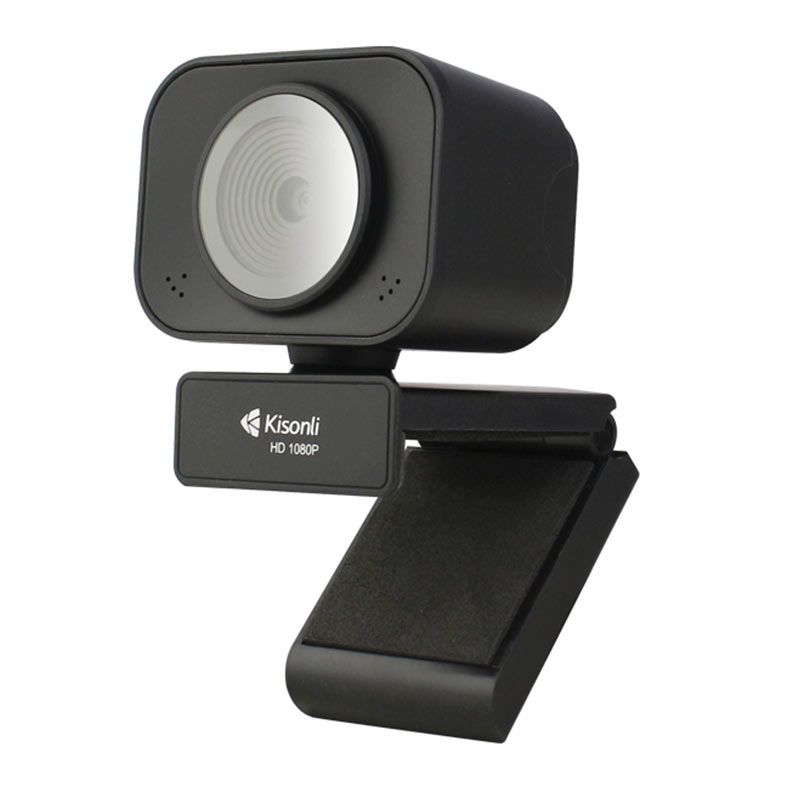PRE VENDA - Webcam Kisonli D4-1080, 1080p, USB, Preta, D4-1080