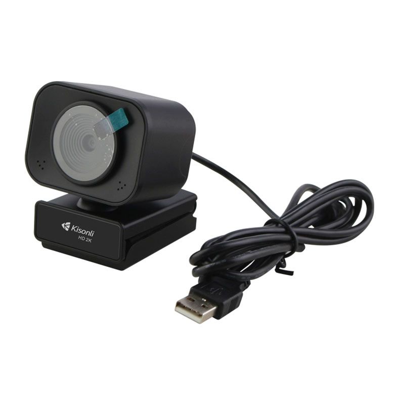PRE VENDA - Webcam Kisonli D4-2K, 2K, USB, Preta, D4-2K