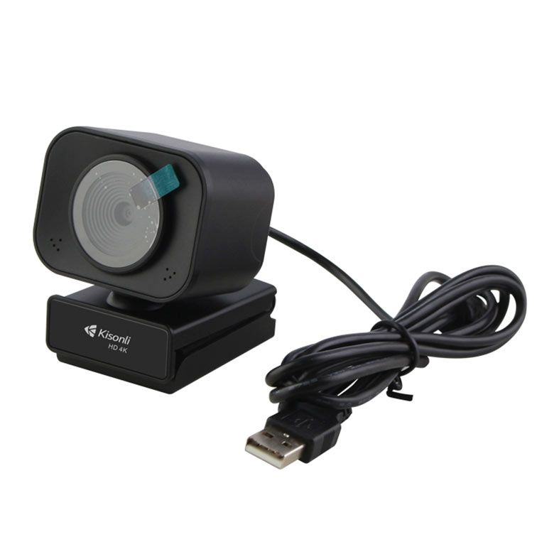 PRE VENDA - Webcam Kisonli D4-4K, 4K, USB, Preta, D4-4K