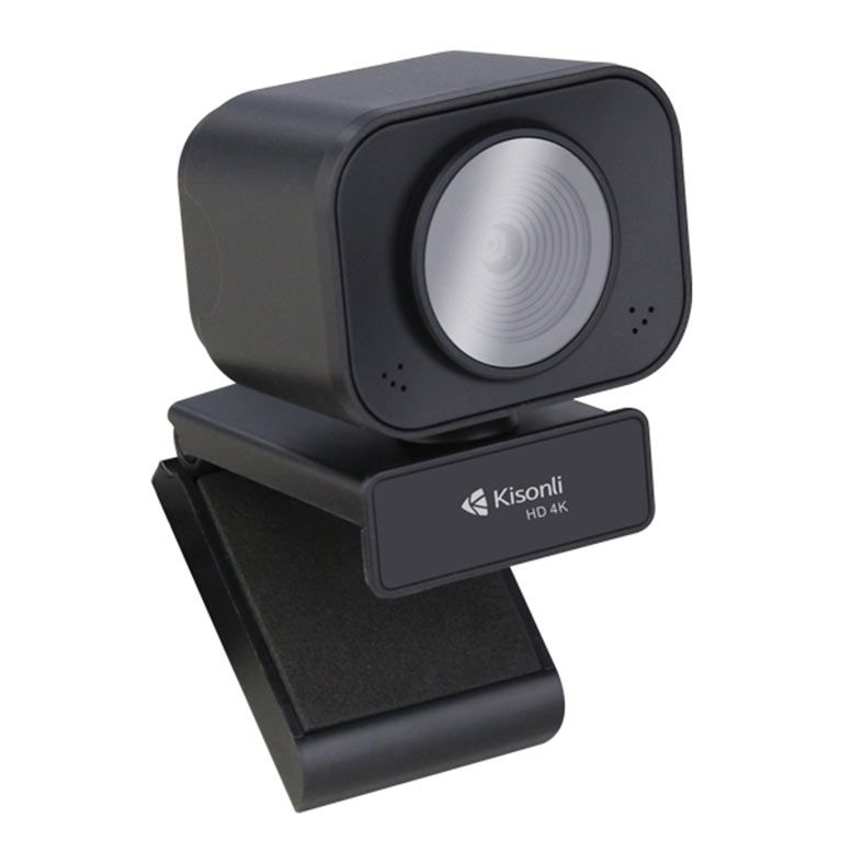 PRE VENDA - Webcam Kisonli D4-4K, 4K, USB, Preta, D4-4K