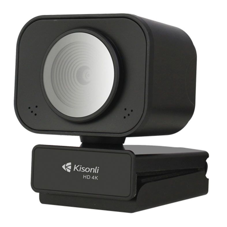 PRE VENDA - Webcam Kisonli D4-4K, 4K, USB, Preta, D4-4K