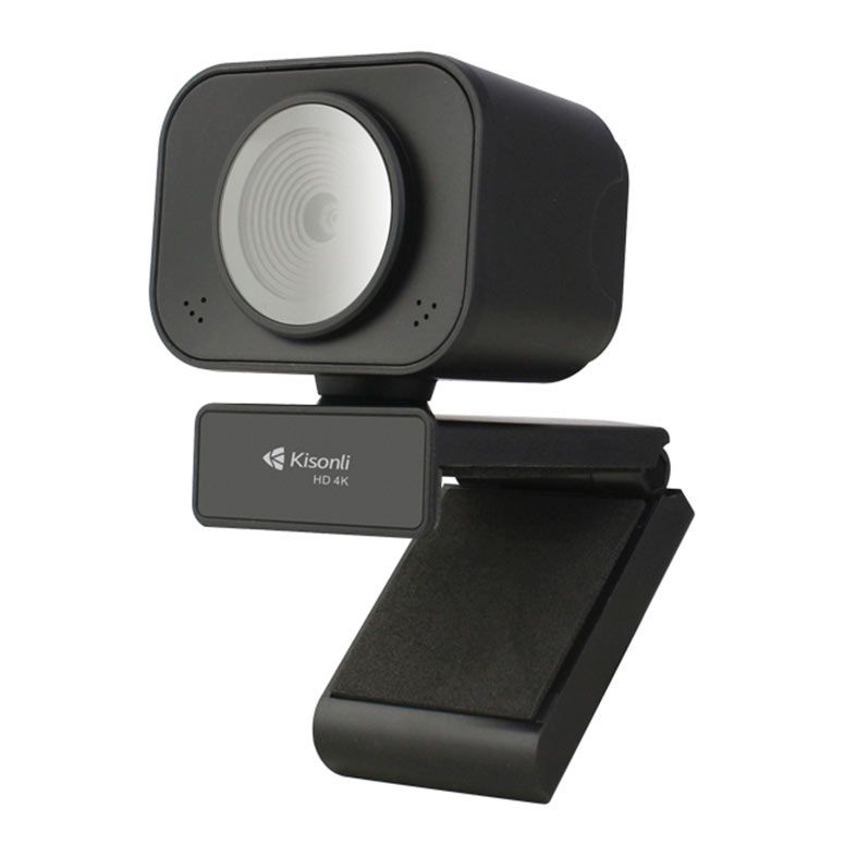 PRE VENDA - Webcam Kisonli D4-4K, 4K, USB, Preta, D4-4K