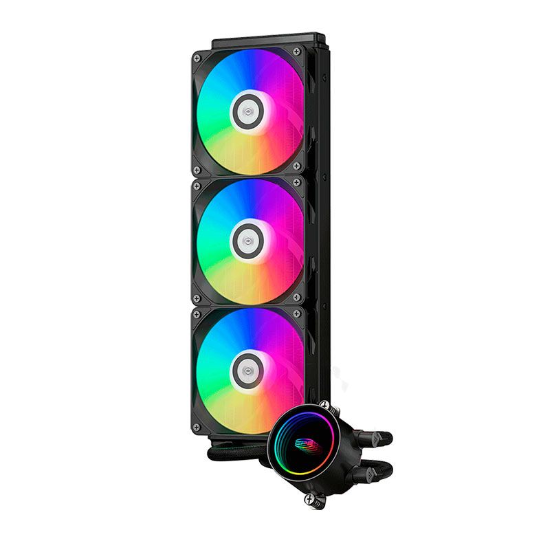 PRE VENDA - Water Cooler PCCooler DA360, ARGB, 360mm, Preto, DA360-BKAWXX-GL