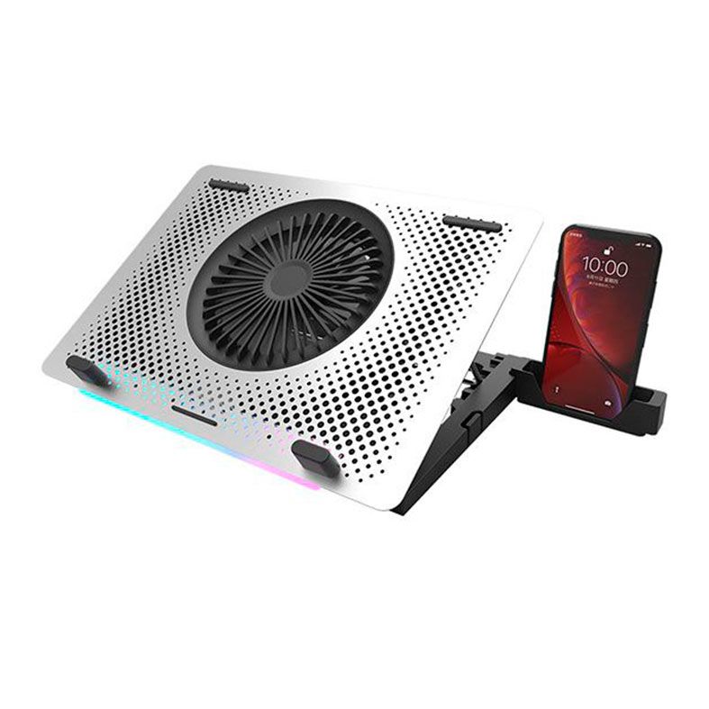 Base Para Notebook Aigo DarkFlash G200, RGB, Prata, DARKFLSH G200-PLUS