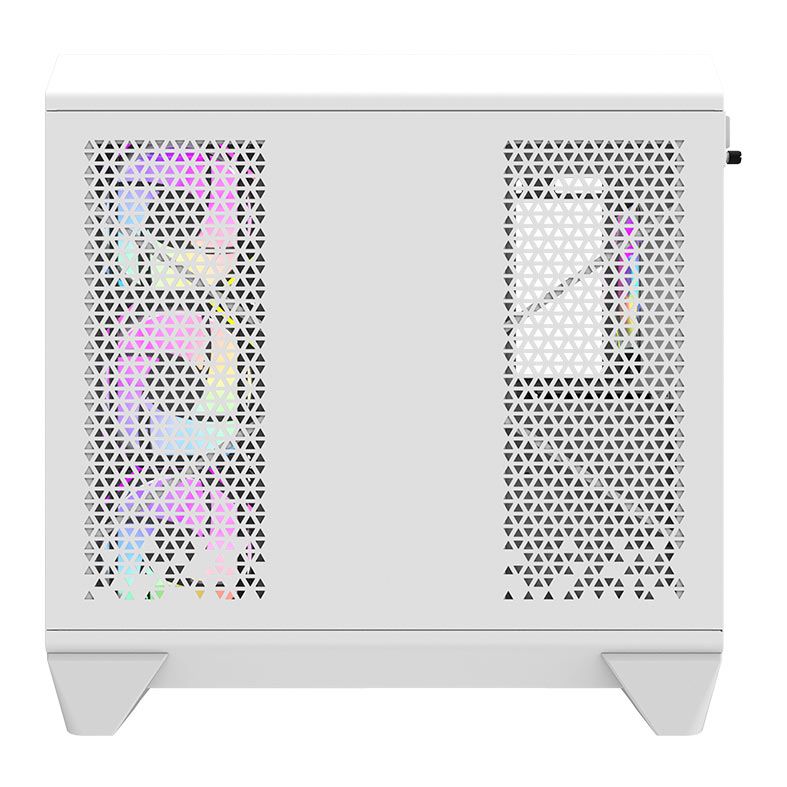 Gabinete Gamer Aigo Darkflash Arcee DY570, ARGB, Full-Tower, Lateral de Vidro, Com 4 Fans, Branco, DC-DY570-W-ES1