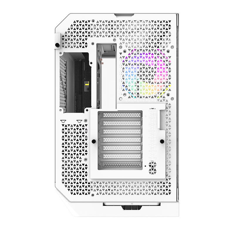 Gabinete Gamer Aigo Darkflash Arcee DY570, ARGB, Full-Tower, Lateral de Vidro, Com 4 Fans, Branco, DC-DY570-W-ES1