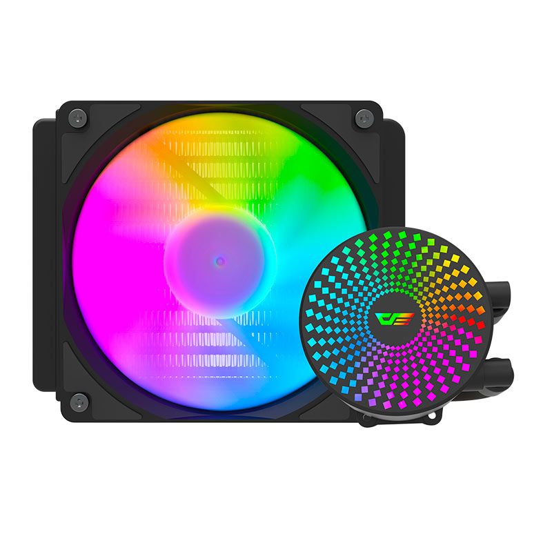 Water Cooler Aigo Darkflash Radiant DC120, ARGB, 120mm, Preto, DC120BK