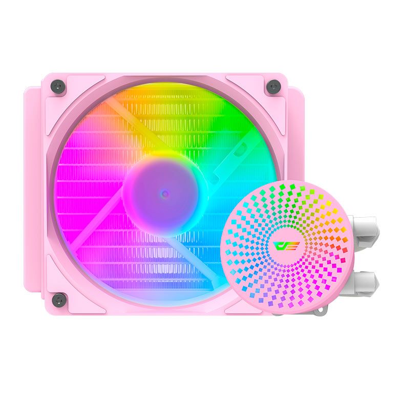 Water Cooler Aigo Darkflash Radiant DC120, ARGB, 120mm, Rosa, DC120PK