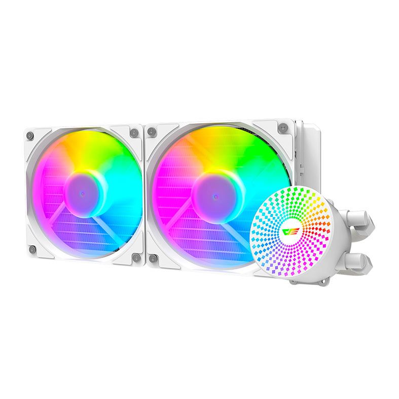 Water Cooler Aigo Darkflash Radiant DC240, ARGB, 240mm, Branco, DC240WH