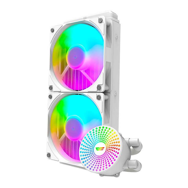 Water Cooler Aigo Darkflash Radiant DC240, ARGB, 240mm, Branco, DC240WH