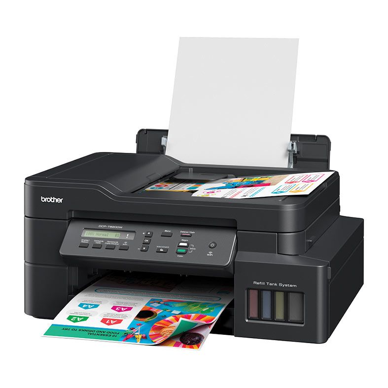 Impressora Brother DCP, Multifuncional, Jato de Tinta Colorido, 110V, Wireless, DCP-T820DW