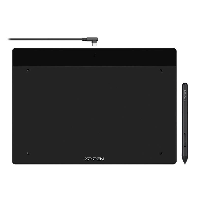 Mesa Digitalizadora XP-Pen Deco Fun L CT1060, Resolucao 5080 LPI, Niveis de Pressao 8192, Preto, DECO-FUNL-BK