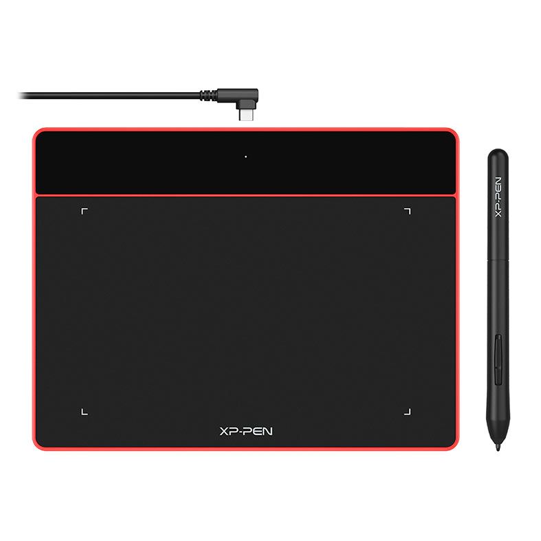 Mesa Digitalizadora XP-Pen Deco Fun S CT640, Resolucao 5080 LPI, Niveis de Pressao 8192, Vermelho, DECO-FUNS-R