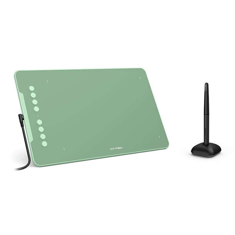 Mesa Digitalizadora XP-Pen Deco 01 V2, Resolucao 5080 LPI, Niveis de Pressao 8192, Verde, DECO01V2_G