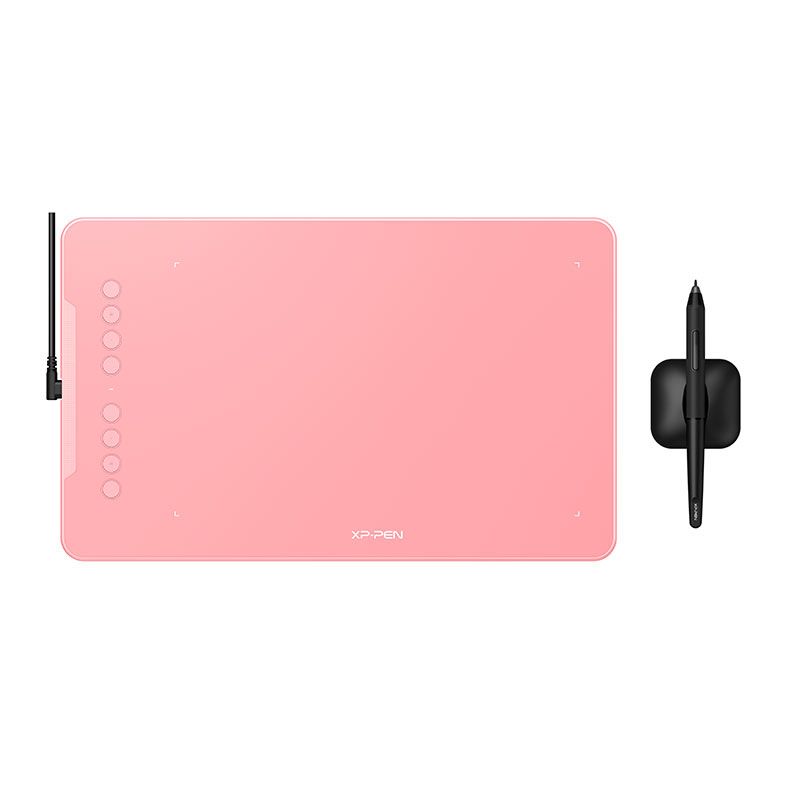 Mesa Digitalizadora XP-Pen Deco 01 V2, Resolucao 5080 LPI, Niveis de Pressao 8192, Rosa, DECO01V2_PK