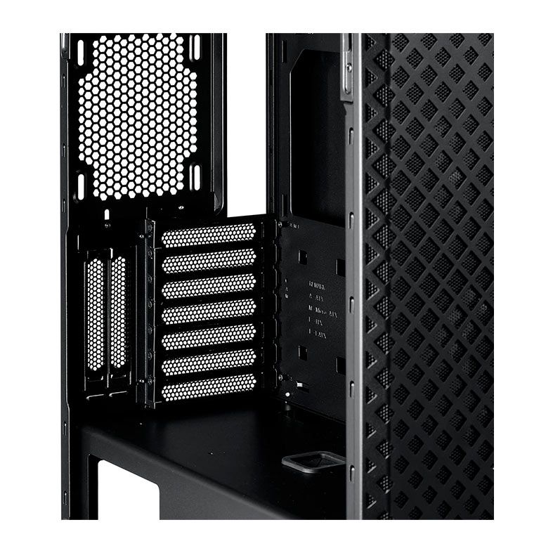 Gabinete Gamer XPG Defender Pro, Mid-Tower, Lateral de Vidro, Com 3 Fans, ARGB, Preto, DEFENDER-PRO-BKCWW