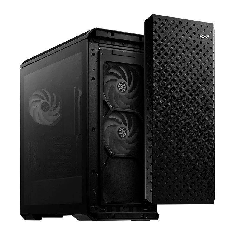 Gabinete Gamer XPG Defender Pro, Mid-Tower, Lateral de Vidro, Com 3 Fans, ARGB, Preto, DEFENDER-PRO-BKCWW