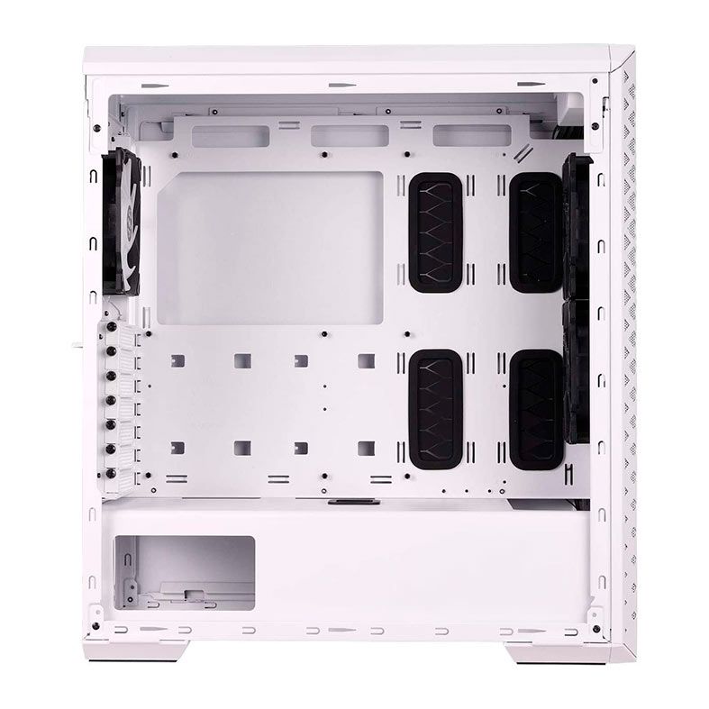 Gabinete Gamer XPG Defender Pro, Mid-Tower, Lateral de Vidro, Com 3 Fans, ARGB, Branco, DEFENDER-PRO-WHCWW