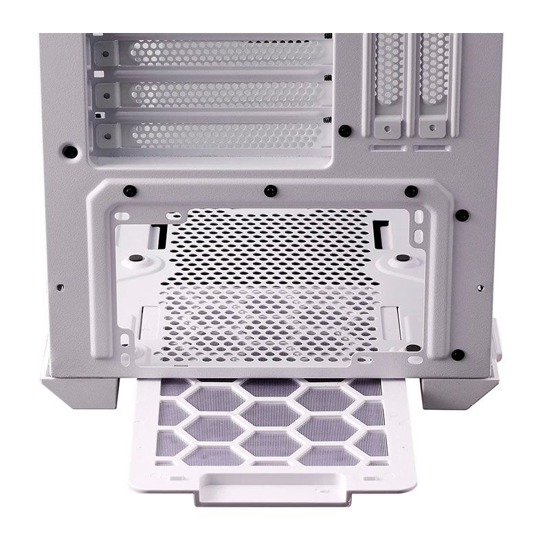 Gabinete Gamer XPG Defender Pro, Mid-Tower, Lateral de Vidro, Com 3 Fans, ARGB, Branco, DEFENDER-PRO-WHCWW