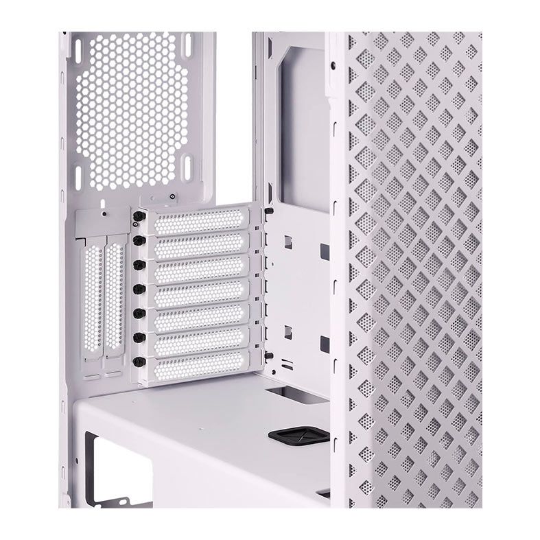 Gabinete Gamer XPG Defender Pro, Mid-Tower, Lateral de Vidro, Com 3 Fans, ARGB, Branco, DEFENDER-PRO-WHCWW