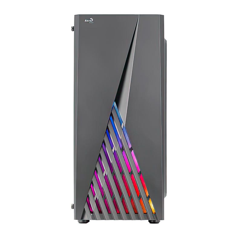 Gabinete Gamer Aerocool Delta, RGB, Mid-Tower, Lateral de Vidro, Preto, DELTA-G-BK-V1